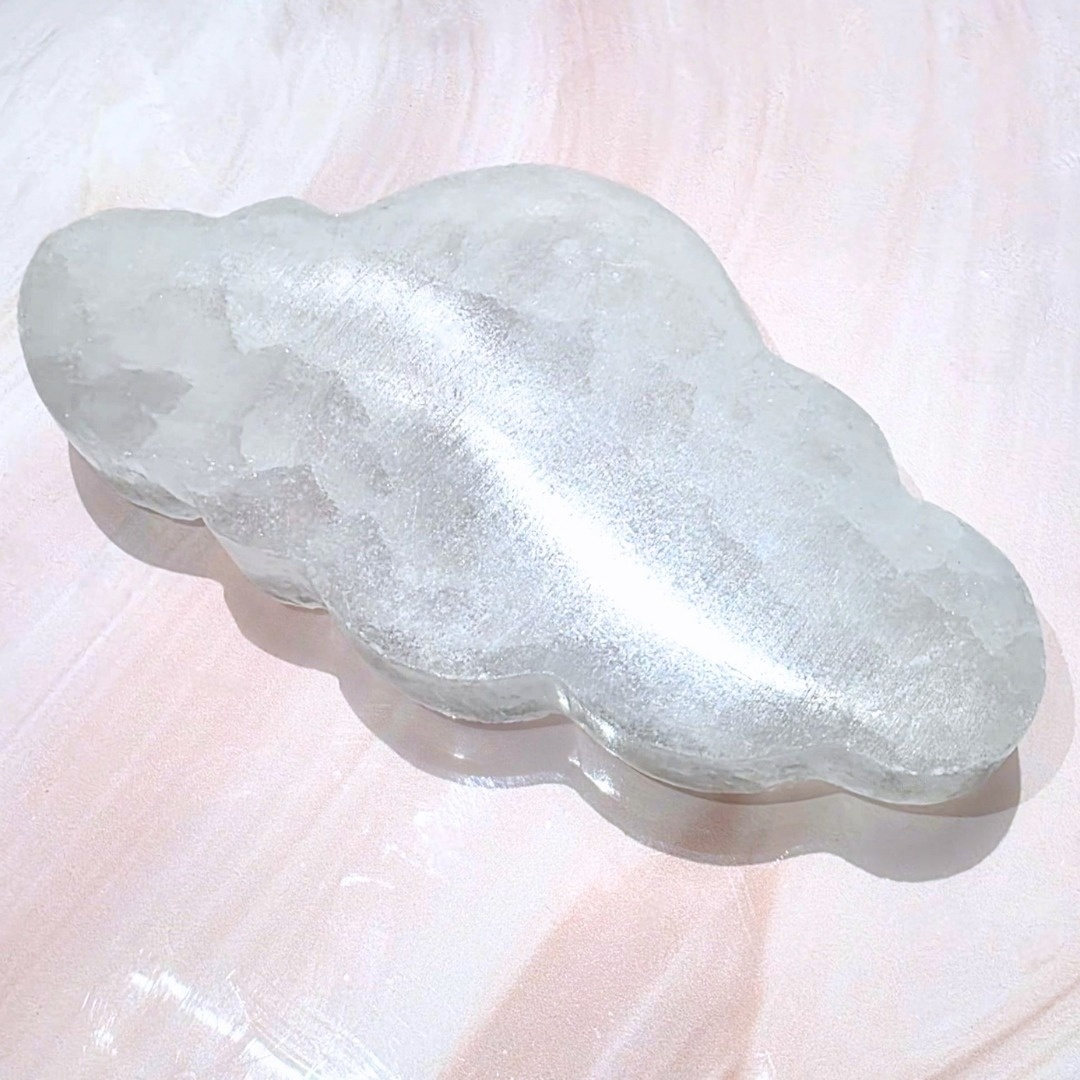 Large Selenite Cloud Charging Plate