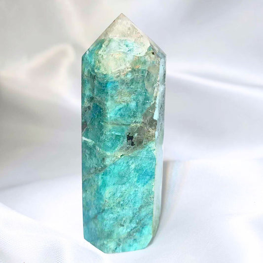 Amazonite & Smoky Quartz Tower Point