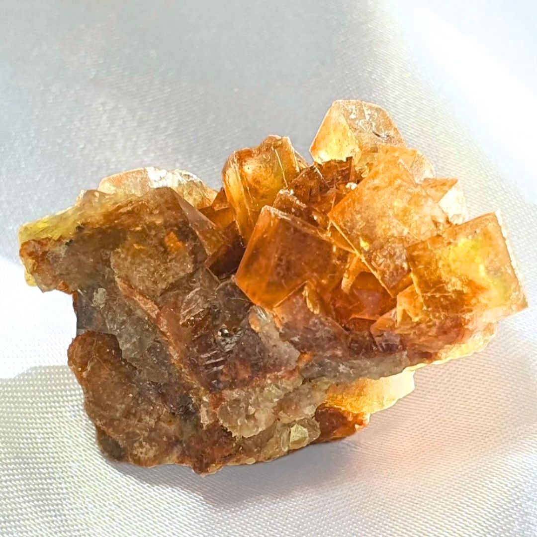 Yellow Cubic Fluorite Specimen