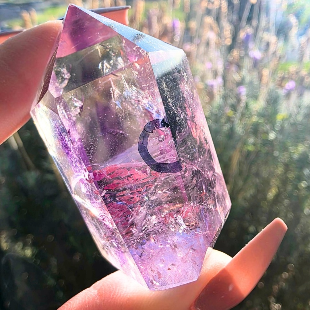 Bolivian Amethyst Tower with Phantoms & Still Enhydro