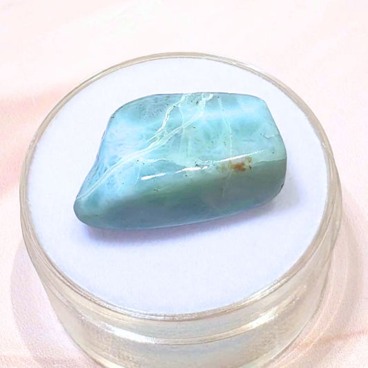 Larimar (Pectolite) Pebble - in case