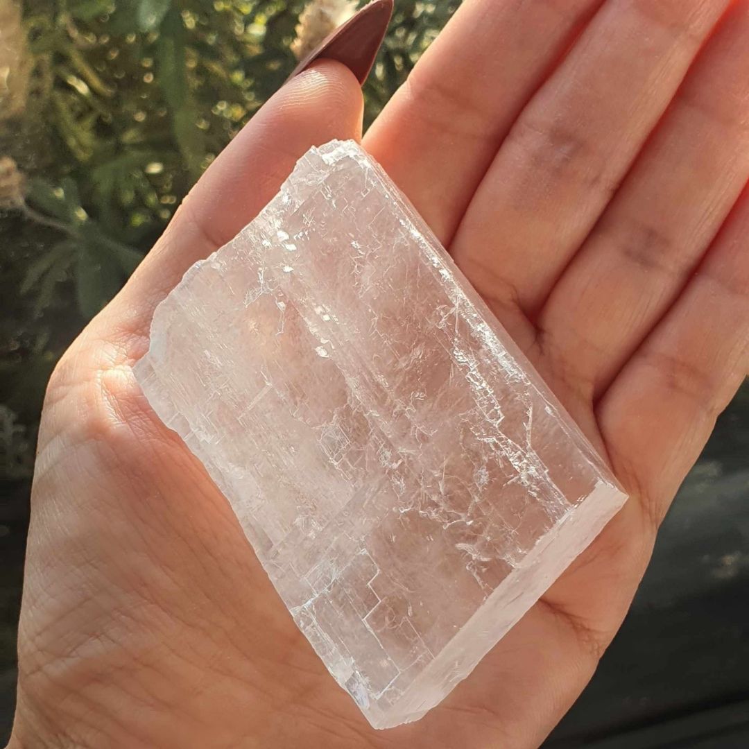 Genuine Iceland Spar Raw with Rainbows