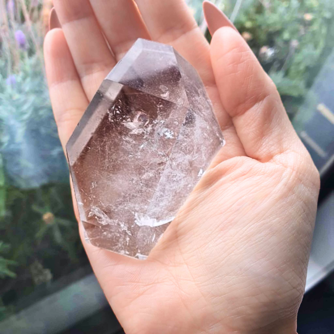 Extra Grade Clear Quartz with Gas Inclusions Free Form