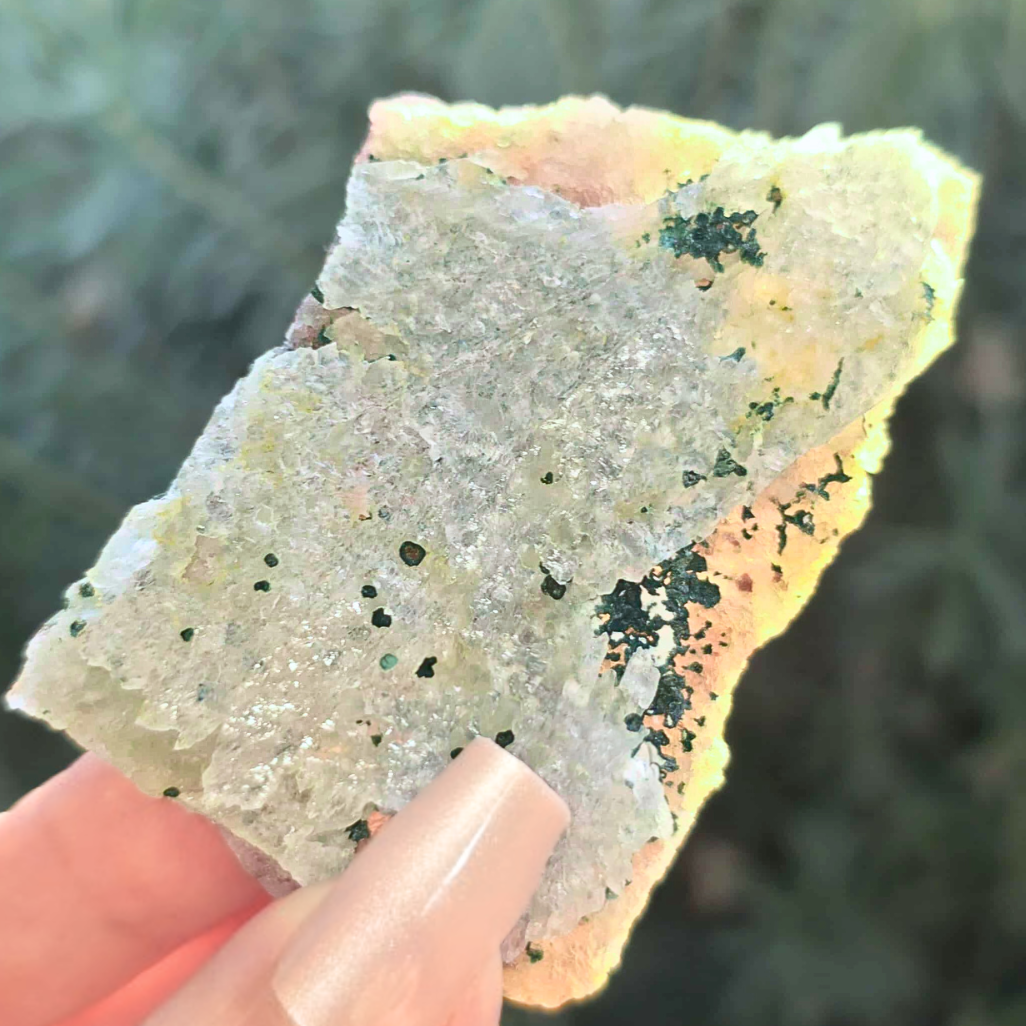 Rainbow Amethyst Crystal Tabular Cluster