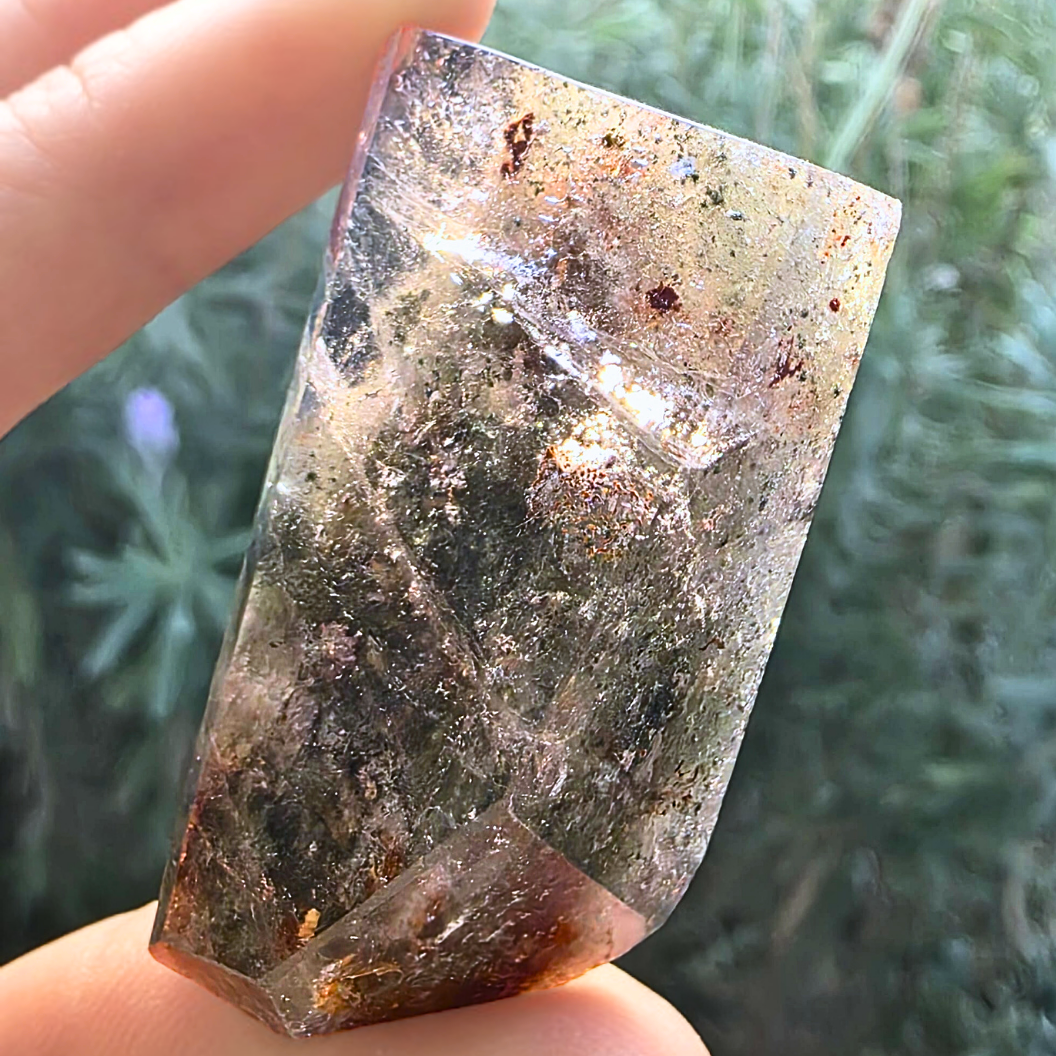Garden Quartz (Lodolite) Polished Freeform