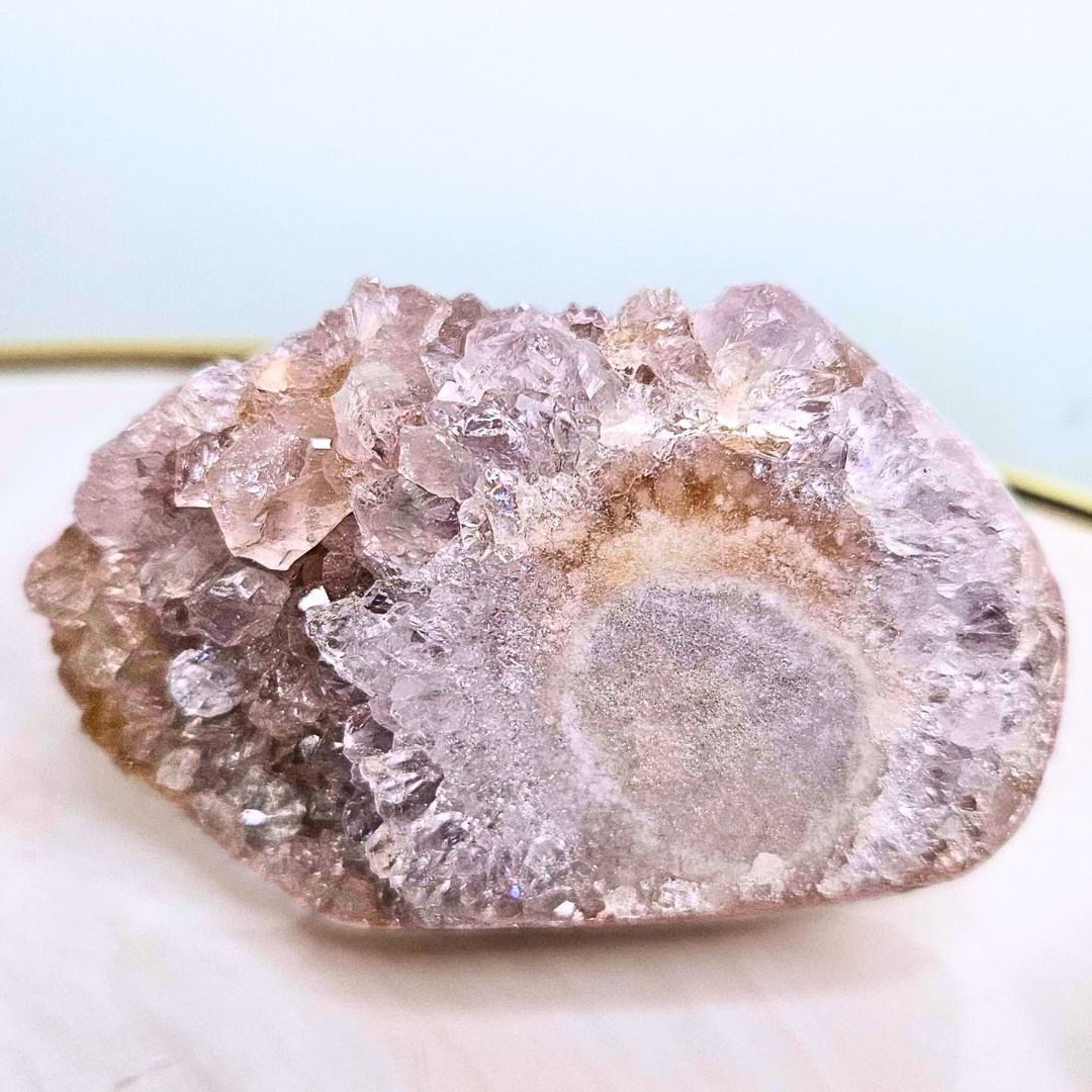 Pink Amethyst Free Form - With Holder