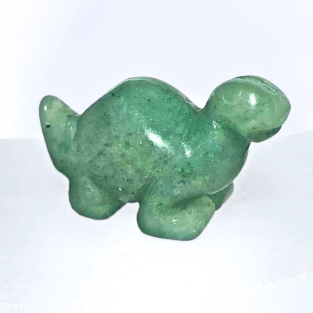 Green Aventurine Crystal Dinosaur Carving