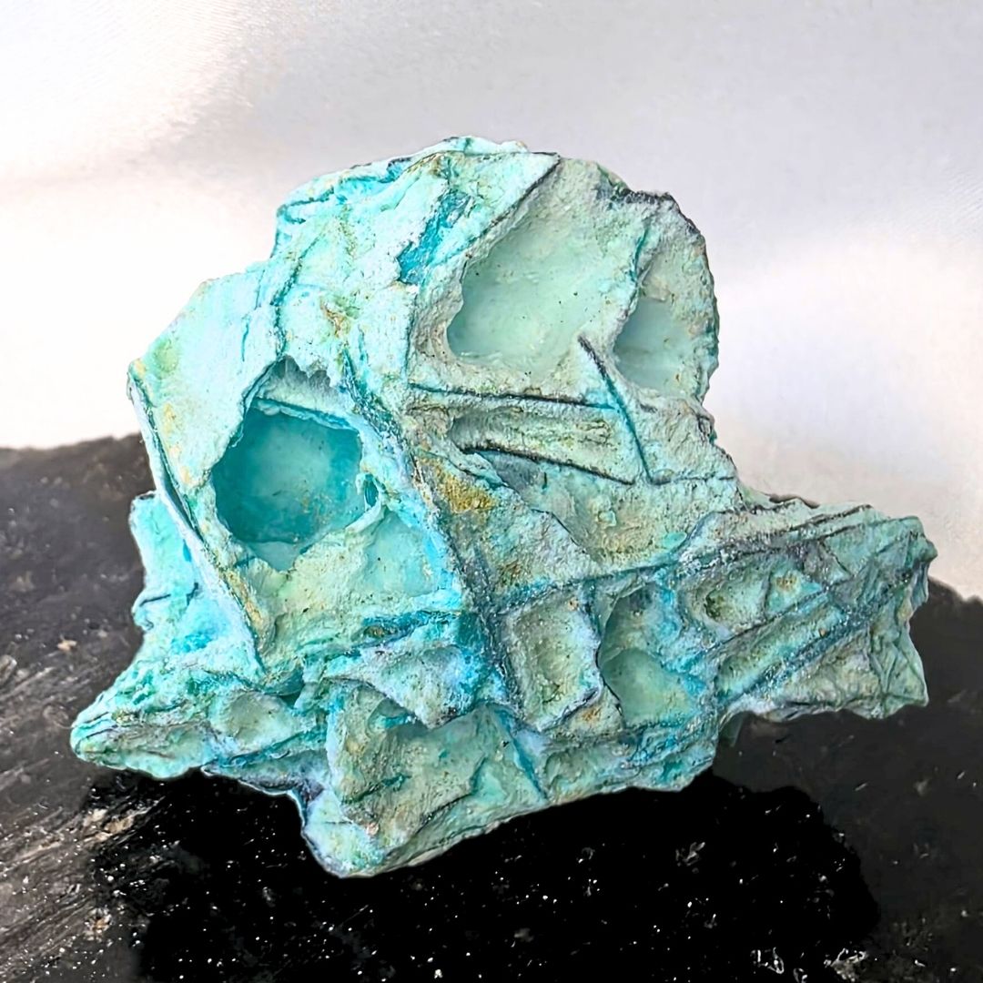 Chrysocolla with Secondary Growth Specimen - Mexico