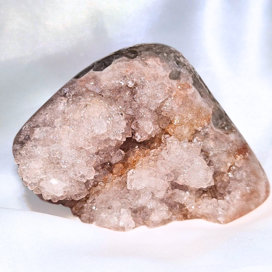 Pink Amethyst Semi-Polished Crystal Cluster - Brazil