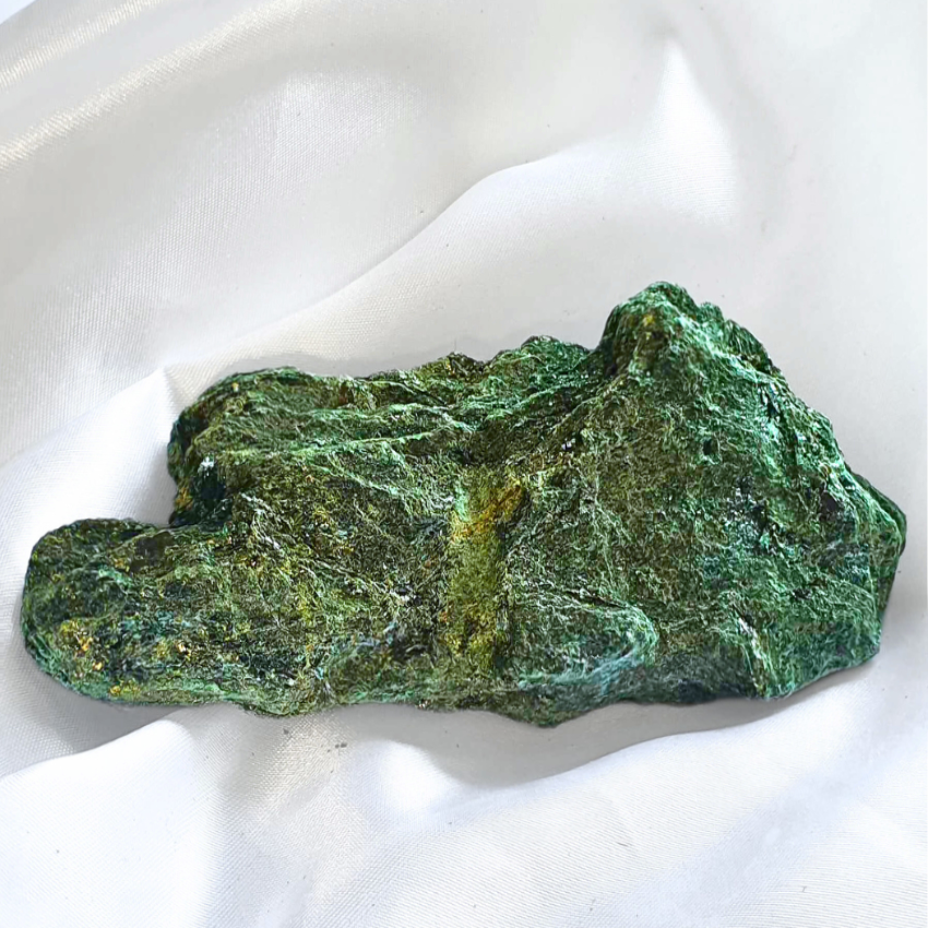 Large Sparkling Green Fuchsite Raw - 13cm long