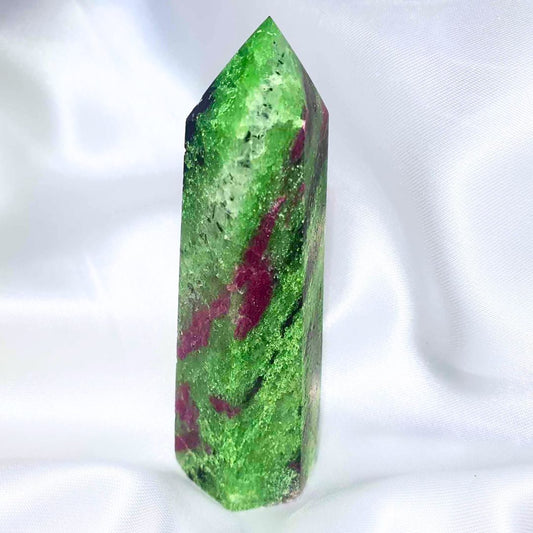 Ruby in Zoisite Crystal Tower Point