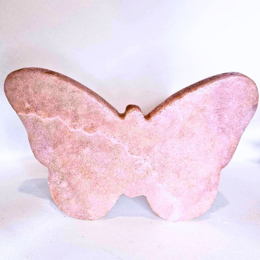 Large Pink Amethyst Butterfly Carving - Beautiful Display Crystal
