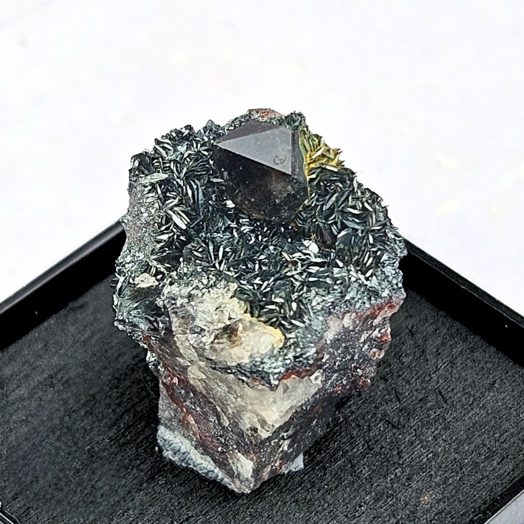 Smoky Quartz & Hematite Micro Specimen