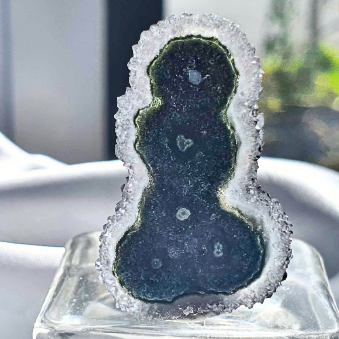 Genuine Black Amethyst Stalactite