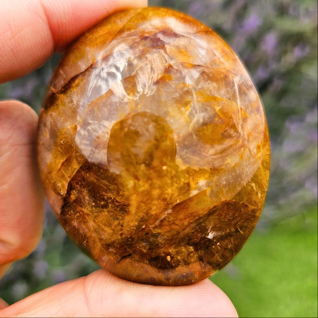 Golden Healer (Hematoid Quartz) Palm Stone