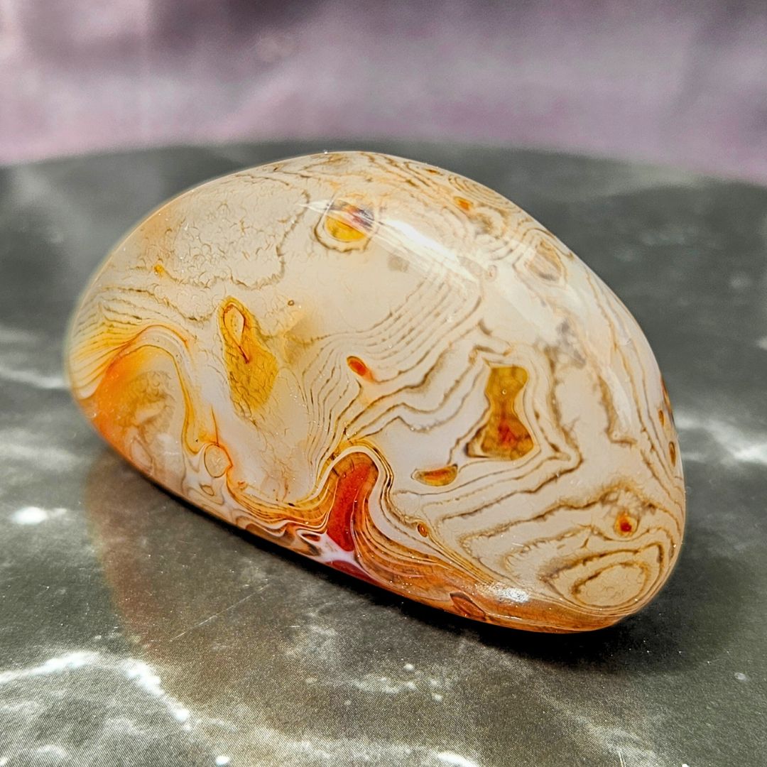 Sardonyx Palm Stone Freeform