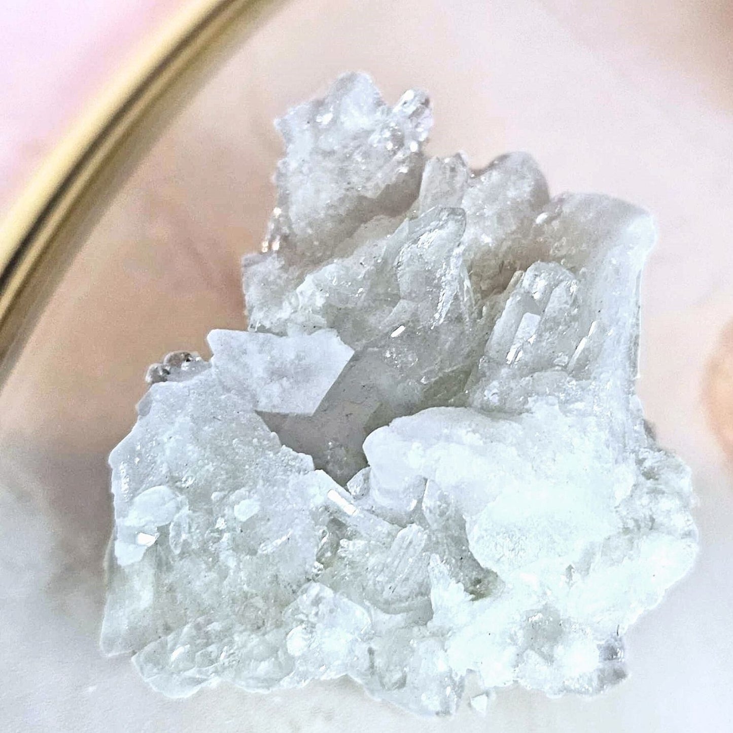 High Clarity Clear Quartz Natural Cluster with Numerous Points