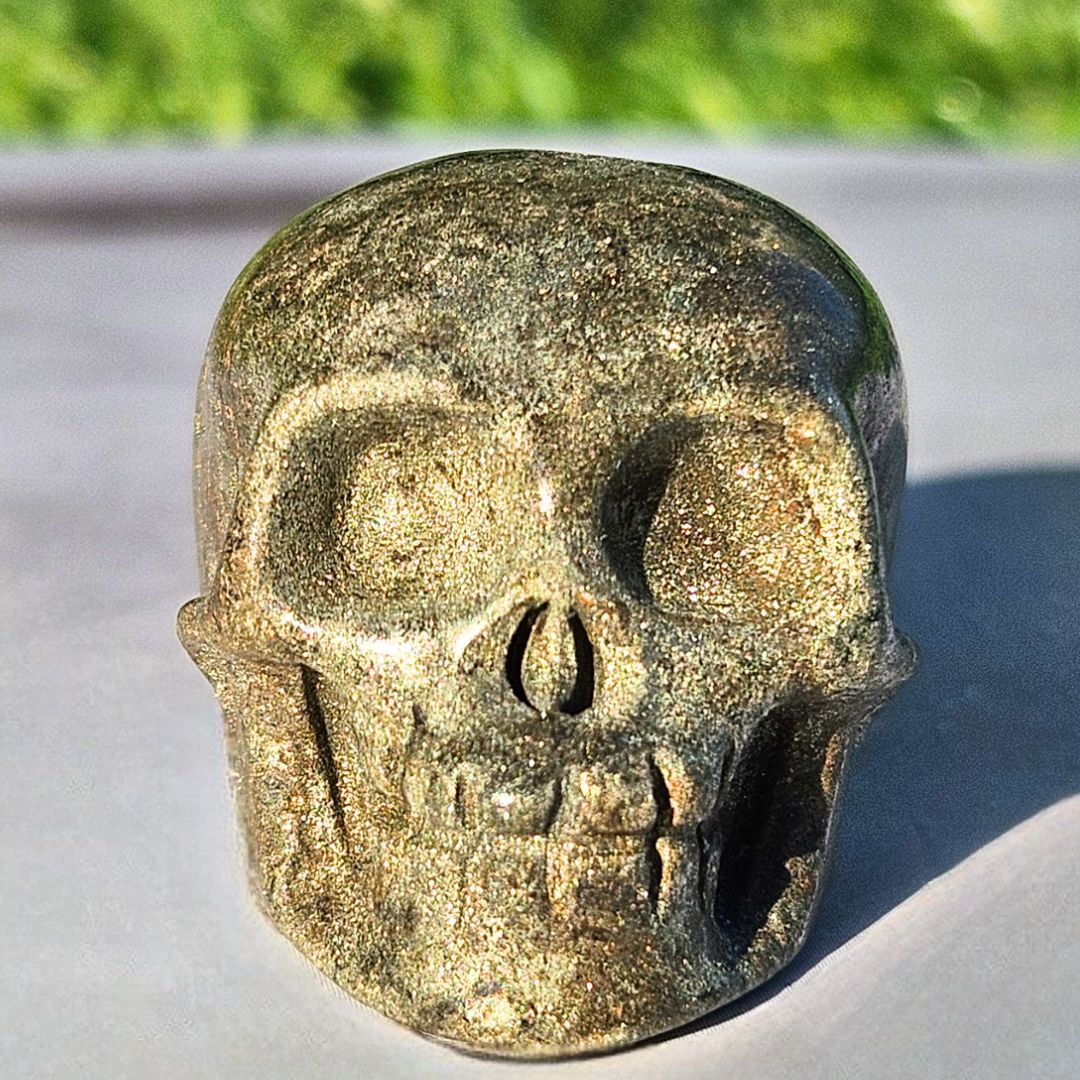 Pyrite Mini Skull