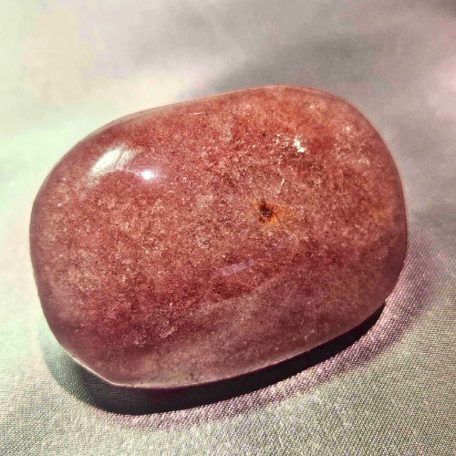 Strawberry Quartz Palm Stone