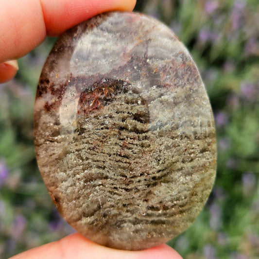 Thousand Layer Quartz (Lodolite) Palm Stone