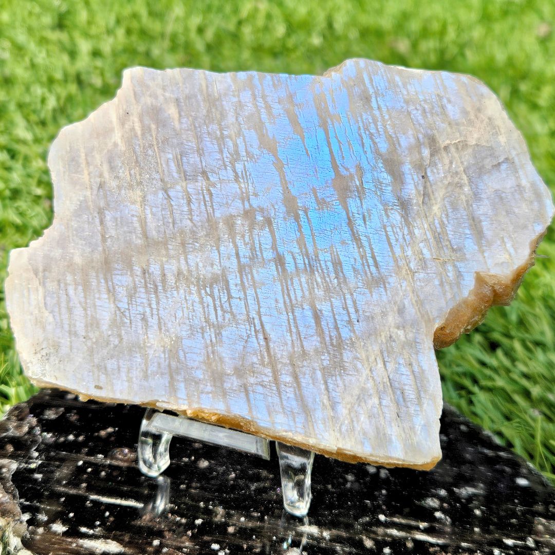 Sunstone & Rainbow Moonstone Slab