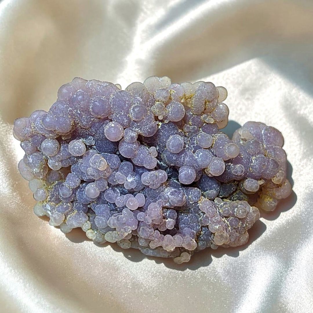 Grape Agate (Chalcedony) Crystal Cluster - Indonesia