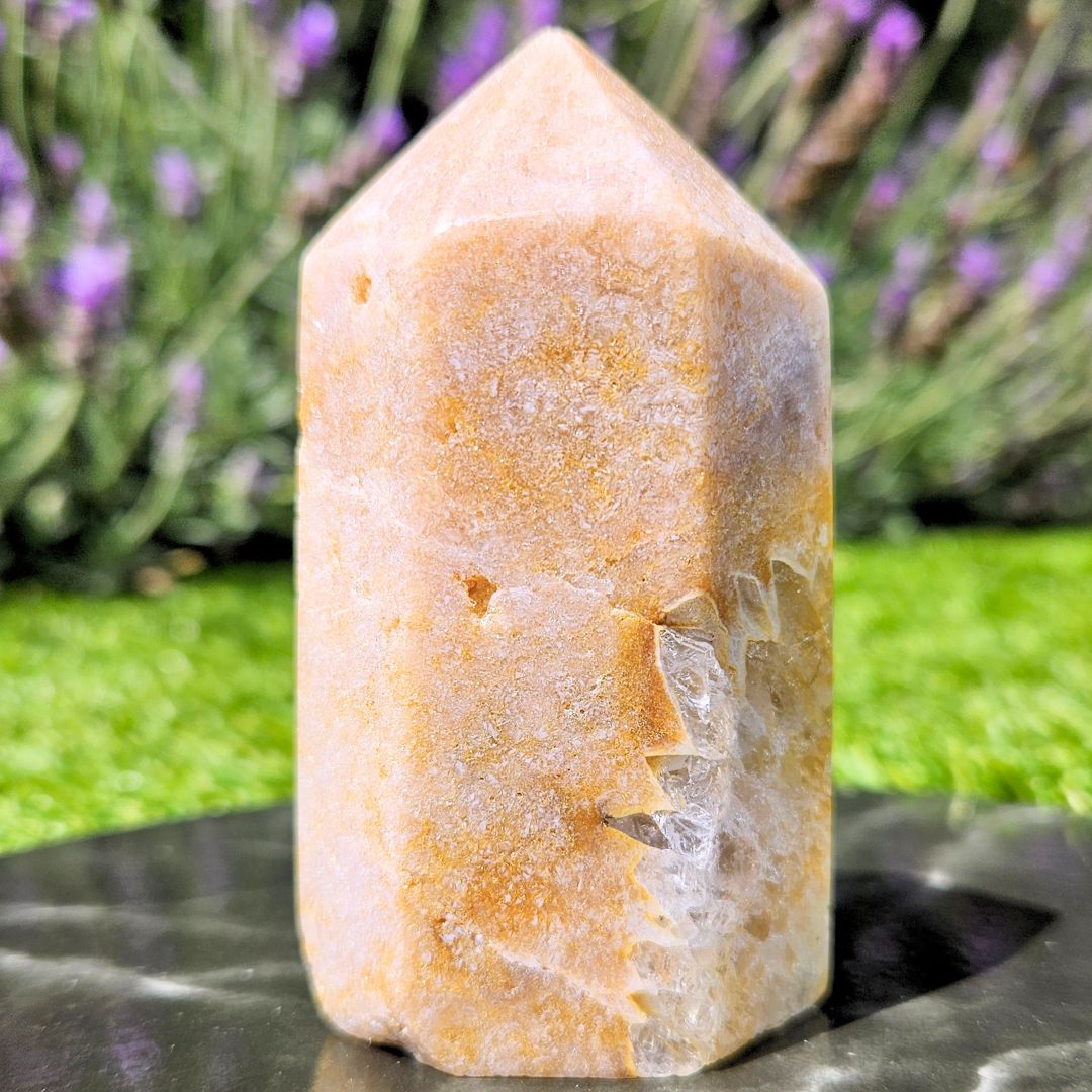 Pink Amethyst x Citrine Crystal Tower