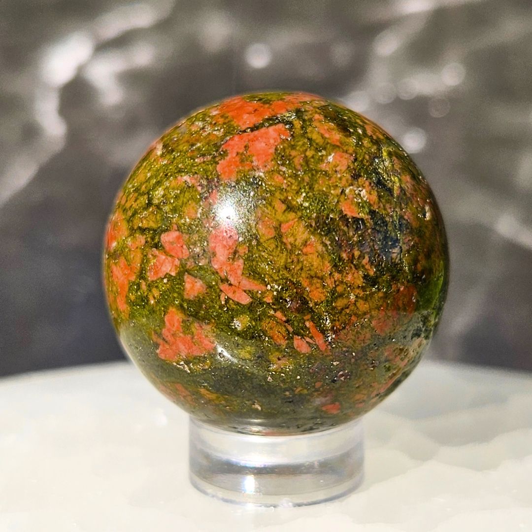 Unakite Crystal Sphere