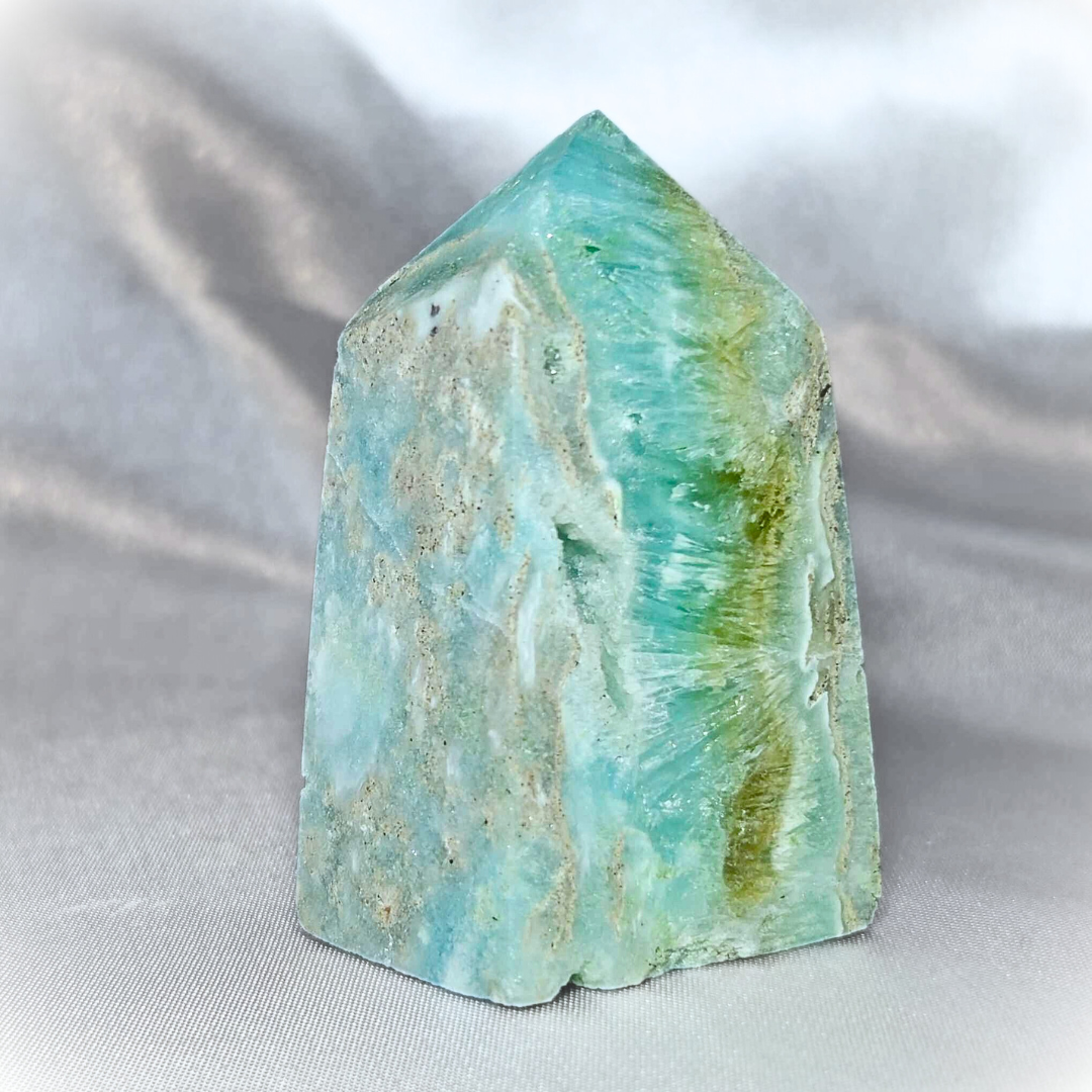 Blue Aragonite Tower Point