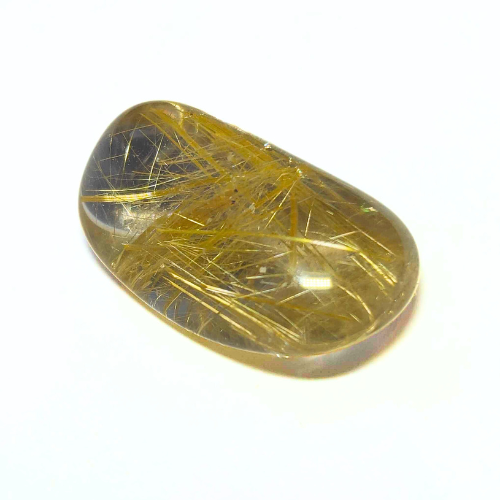 High Grade Golden Rutilated Quartz Pebble 1 - (Case Included)