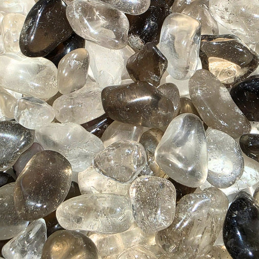 Smoky Quartz Large Crystal Chips - In Organza Bag