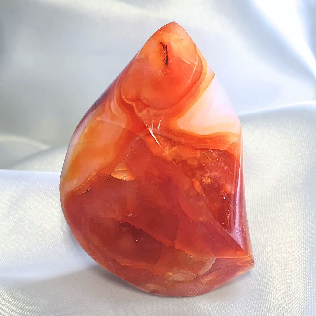 Carnelian Agate & Quartz Flame Free Form