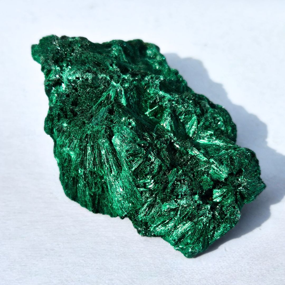 Fibrous Malachite Cluster - The DR Congo