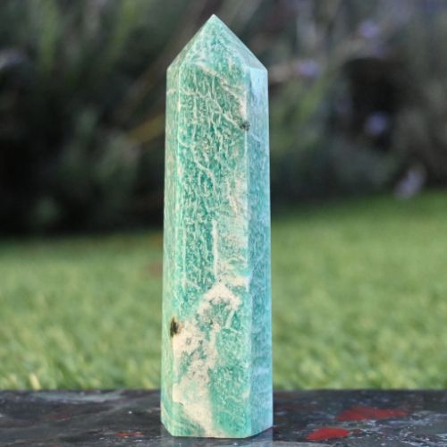 Amazonite & Black Tourmaline Tower