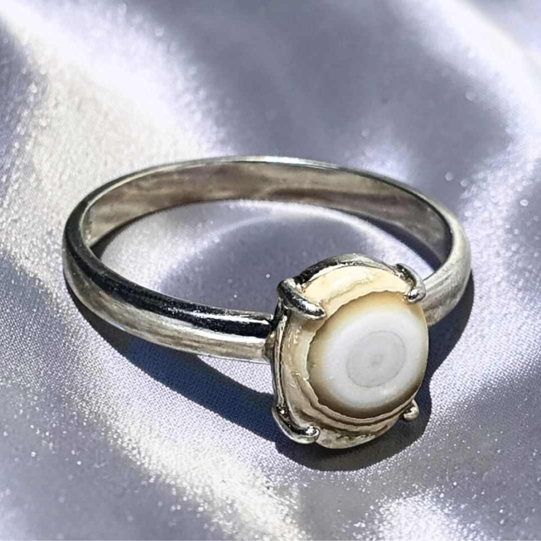 Rare 8th Vein Ocean Jasper Sterling Silver Ring Size 9