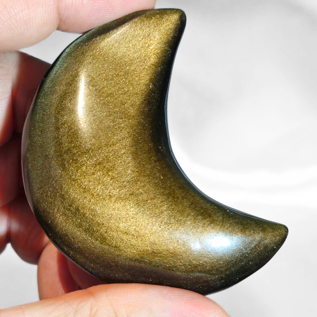 Gold Sheen Obsidian Moon