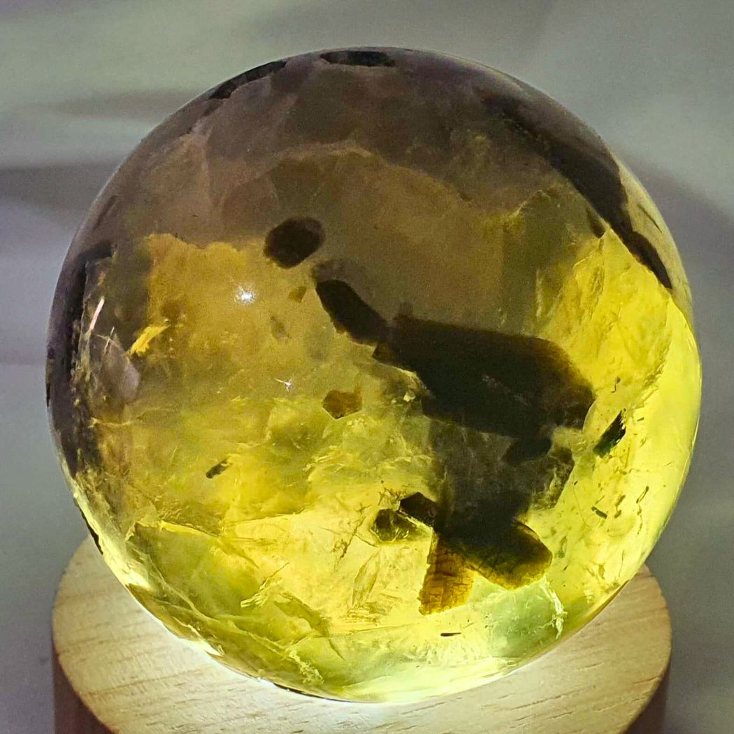 Large Prehnite & Epidote Sphere - 325g