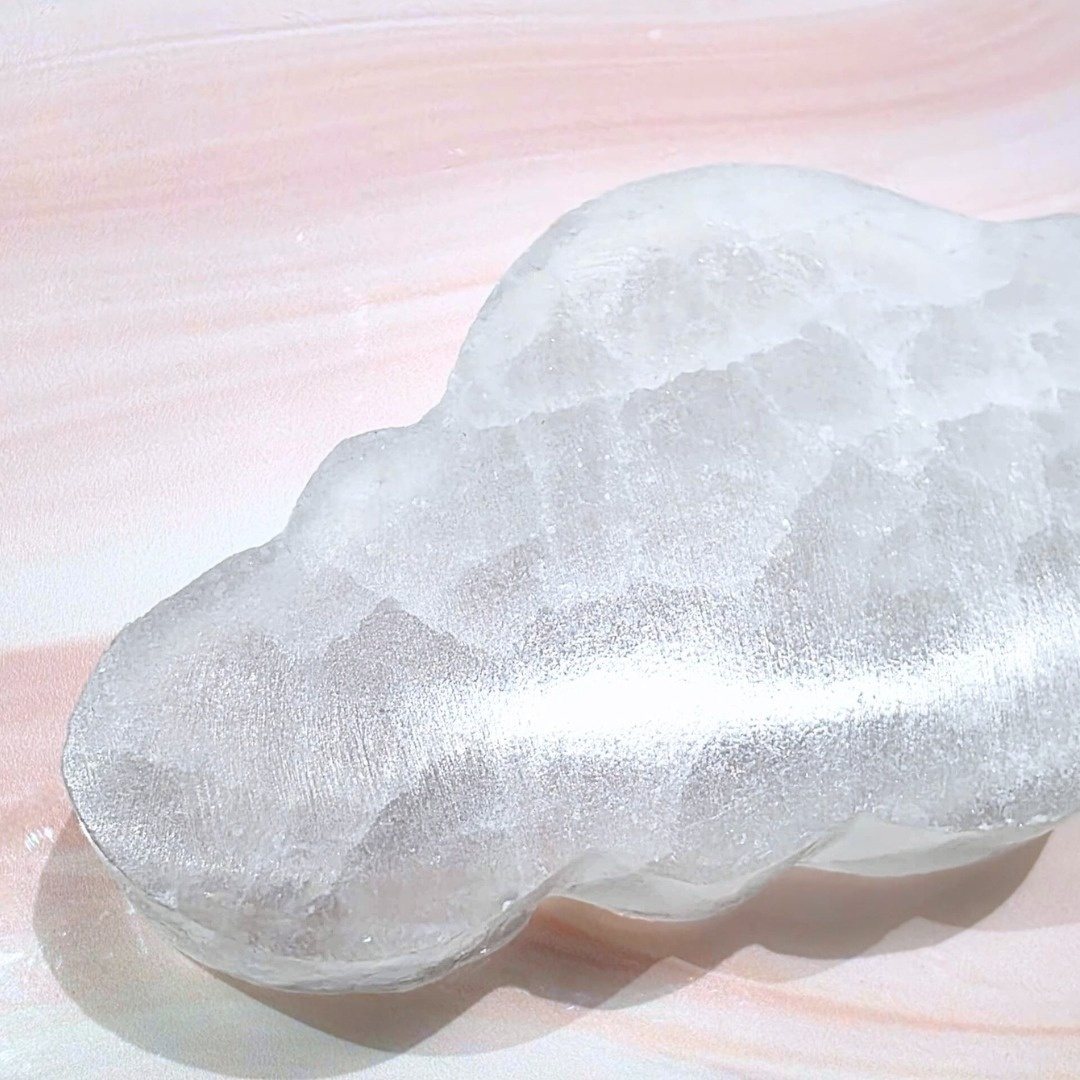 Large Selenite Cloud Charging Plate