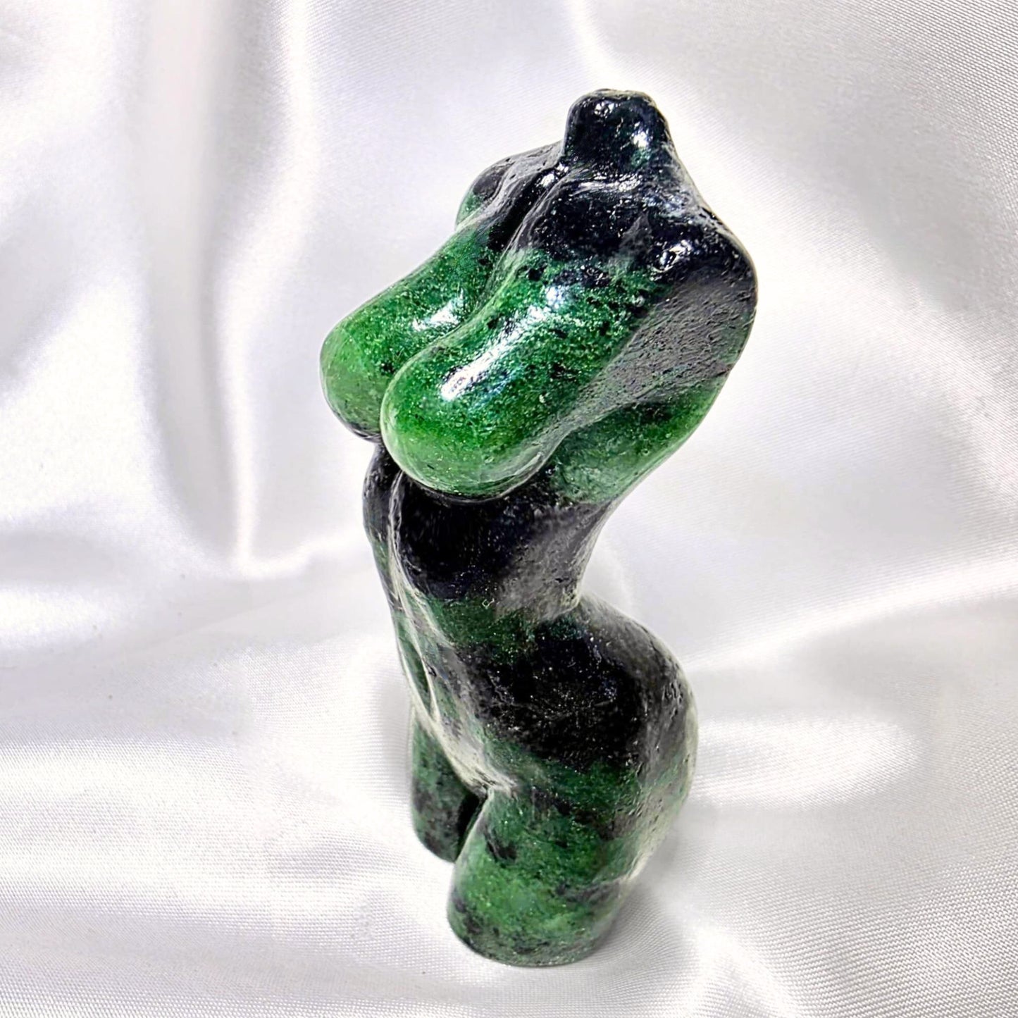 Zoisite (Epidote) Lady Body Crystal Carving
