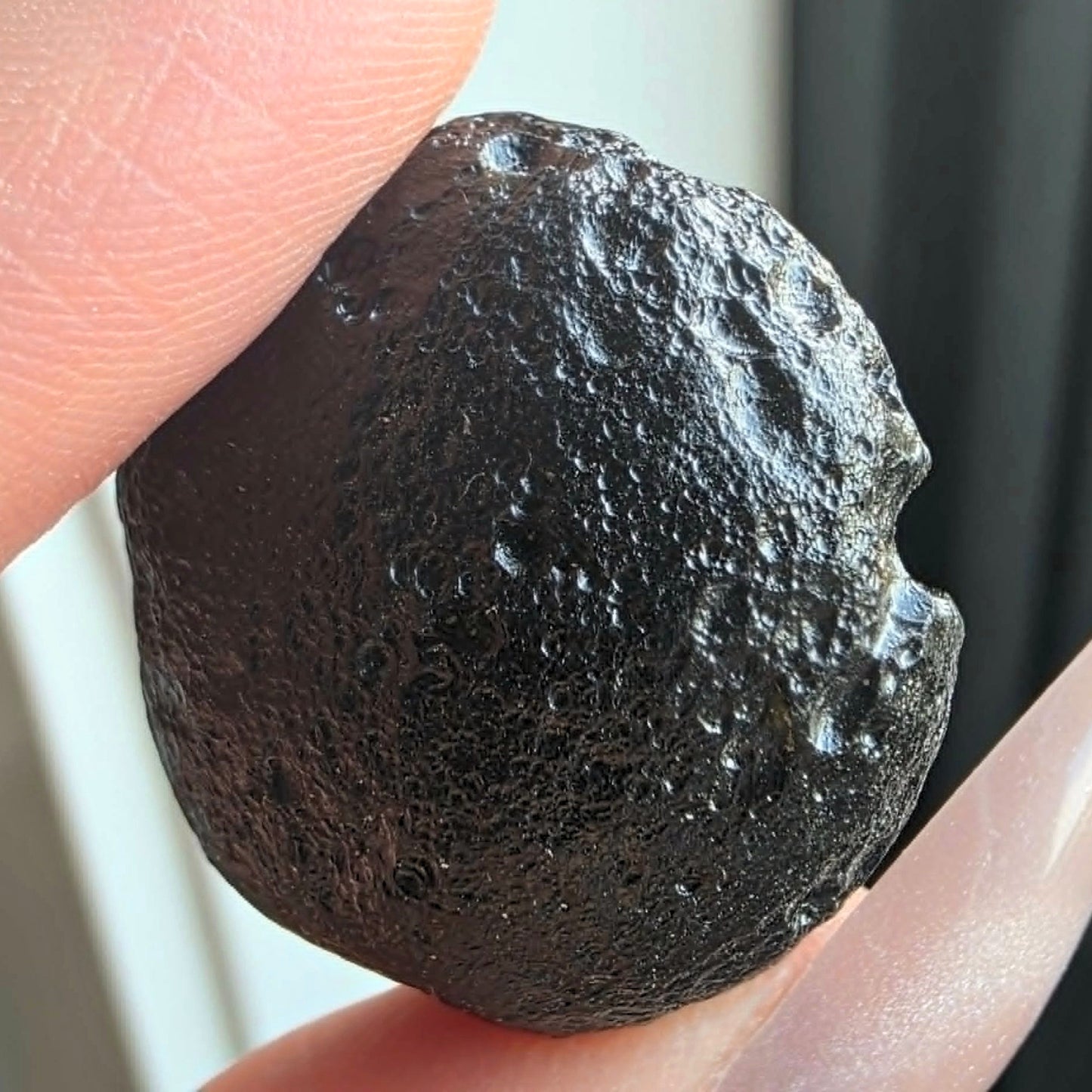 Natural Tektite (Indochinite) – Southeast Asia Impact Glass Specimen