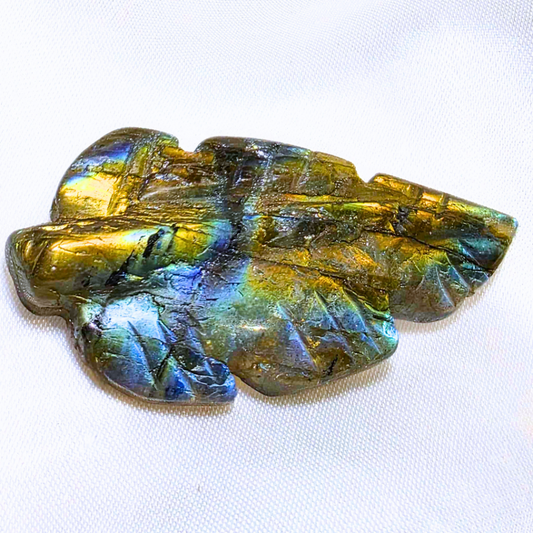 High Grade Labradorite Leaf with Sunset Flash