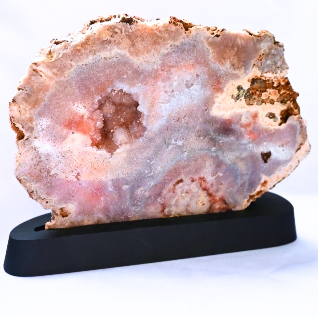 High Grade Pink Amethyst Druzy Crystal Slab - 21cm, Almost 1kg