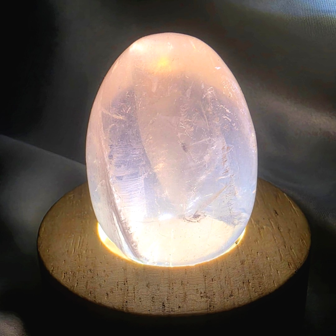 Extra Grade Star Rose Quartz Egg - Madagascar