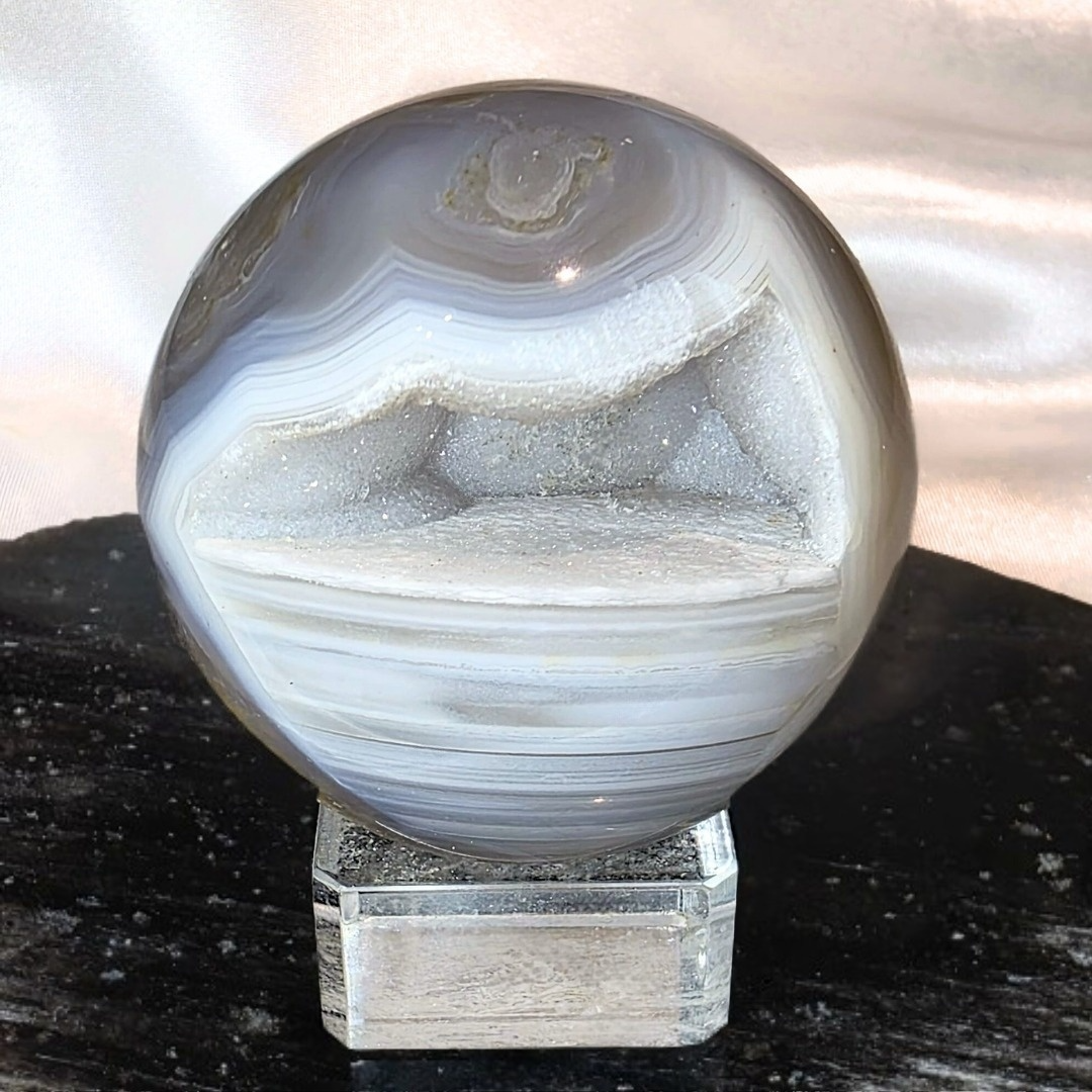 High Grade Druzy Agate Sphere - 176g
