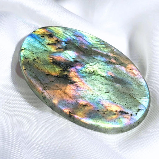 Ultra Rare Spectrolite Crystal with High Rainbow Flash - Finland