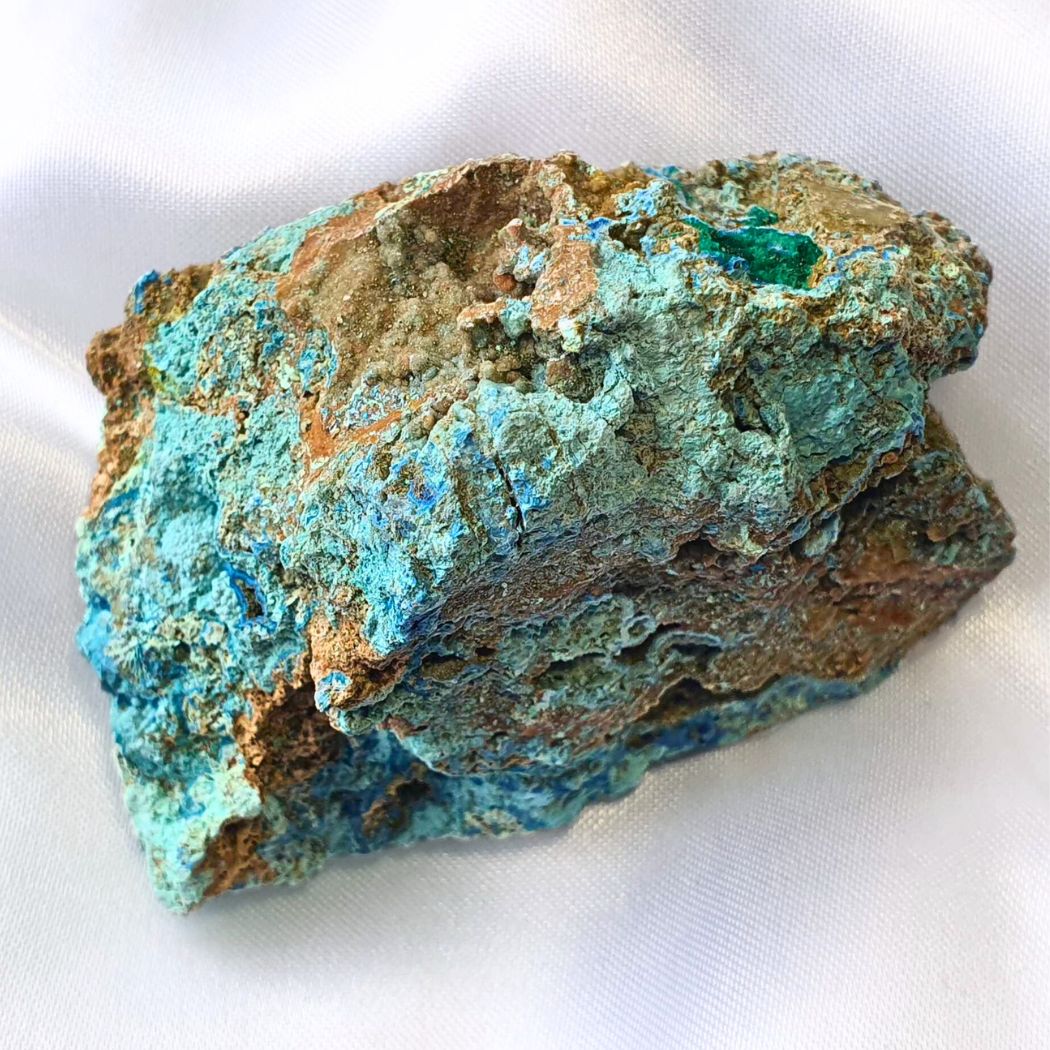 Chrysocolla with Malachite Specimen - DR Congo