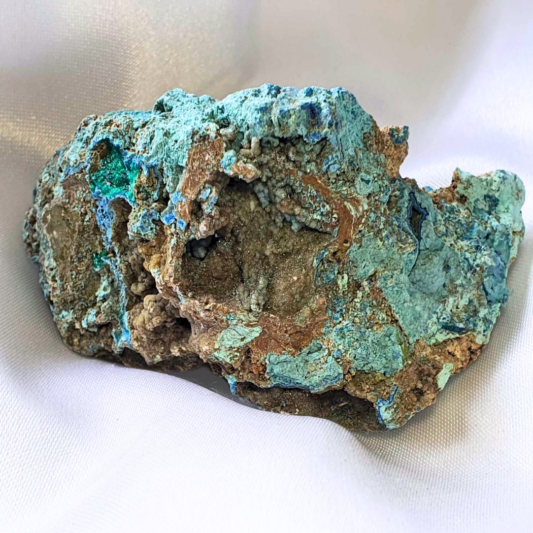 Chrysocolla with Malachite Specimen - DR Congo