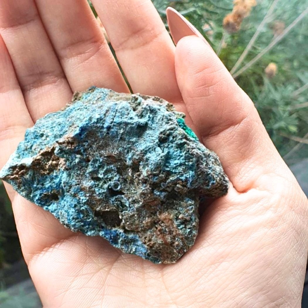 Chrysocolla with Malachite Specimen - DR Congo