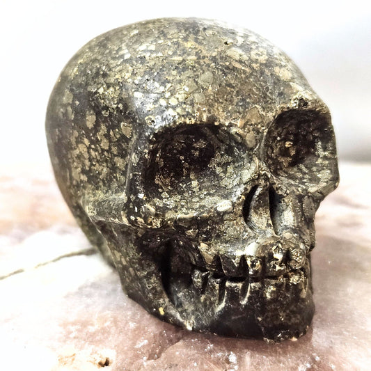 Pyrite Skull Crystal/Mineral Carving