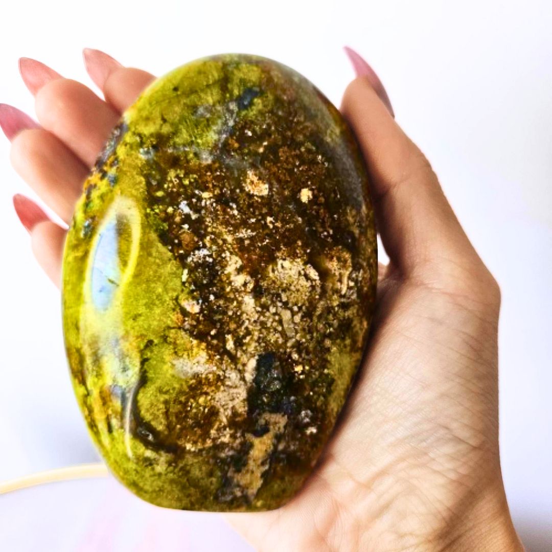 Large Green Opal Free Form - 390g